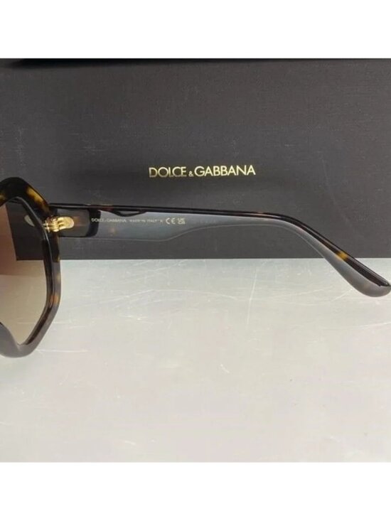? - New Authentic DOLCE & GABBANA Gradient Brown Irregular Ladies Sunglasses main image 7